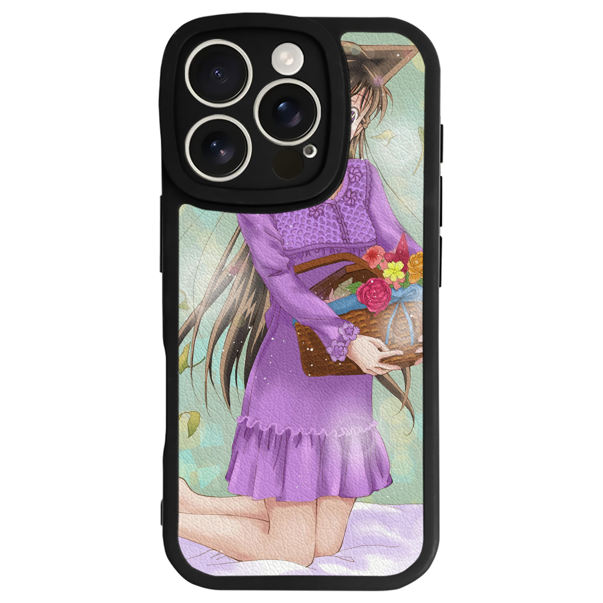 （画像用） 名探偵コナン Detective Conan 【iPhone 16シリーズ対応】シリコンスマホケース（レザー調） 材質：シリコン